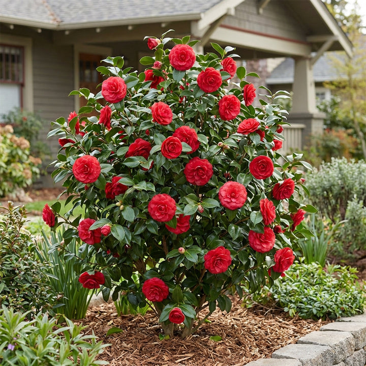 Kramer's Camellia - Camellia japonica 'Kramer's Supreme'