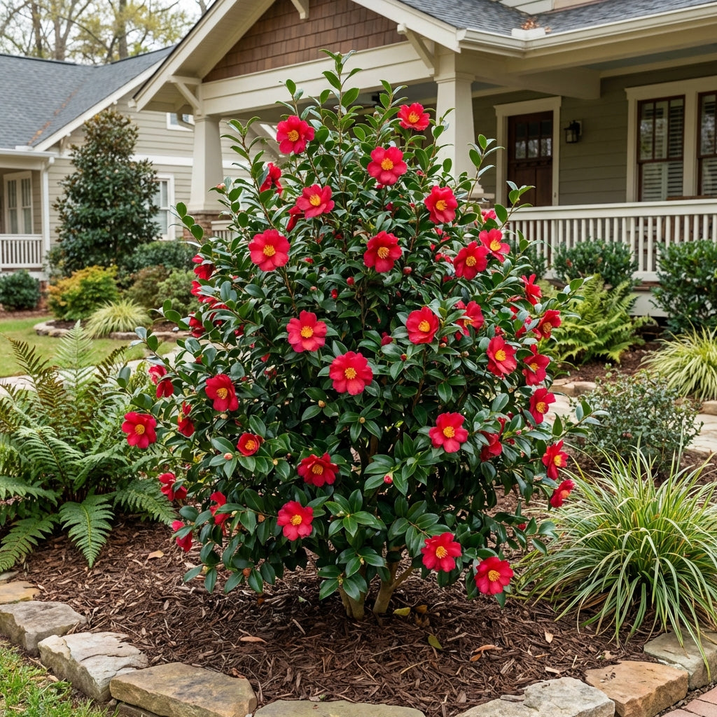 Southern Living? Yuletide Camellia - Camellia sasanqua 'Yuletide'