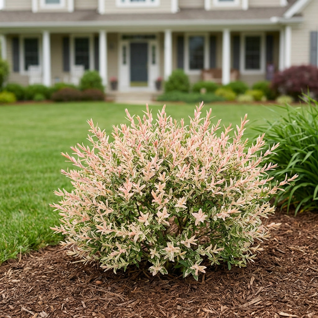 Tri-Color Dappled Willow - Salix integra 'Hakuro-nishiki'