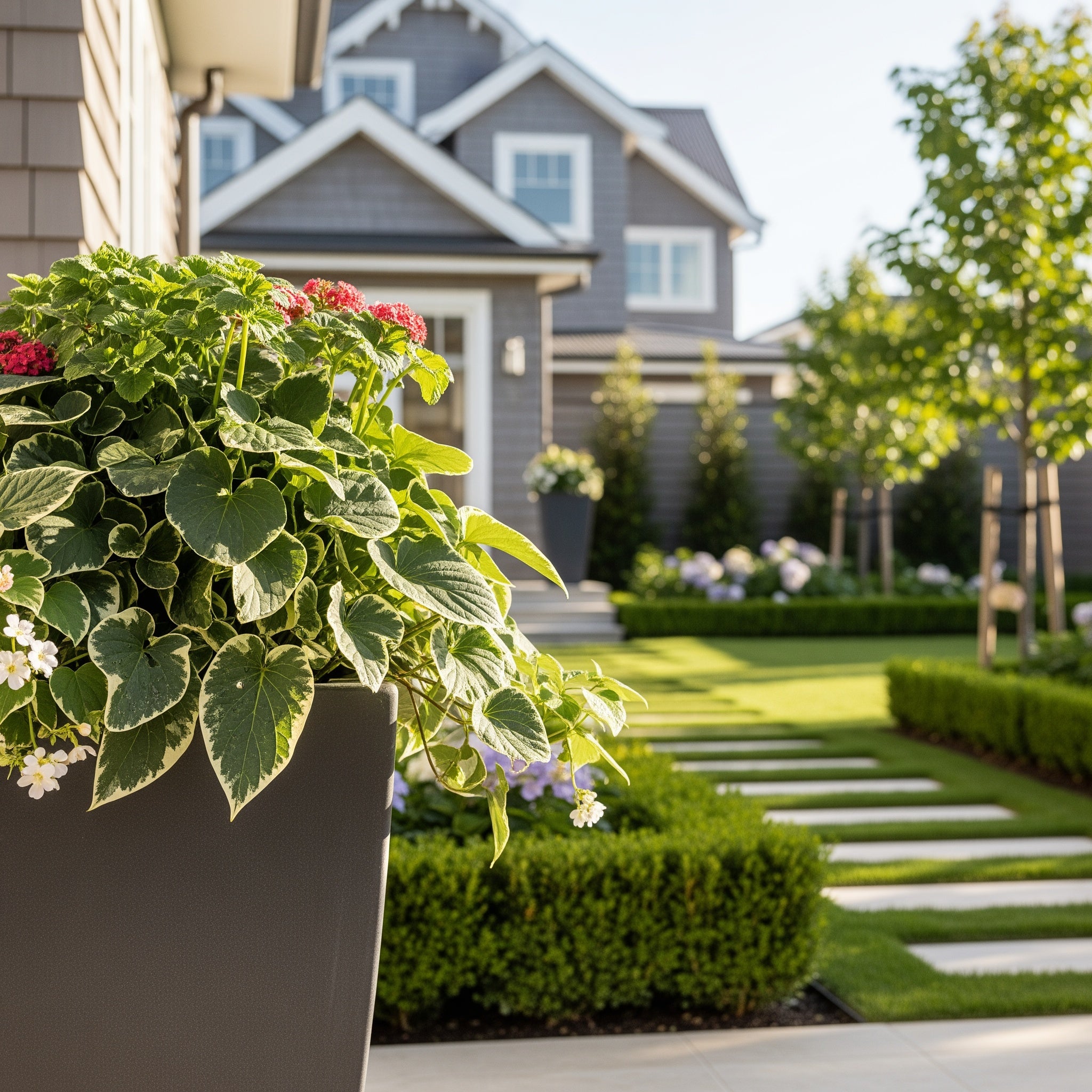 Crescent Garden Self-Watering Dot Planter