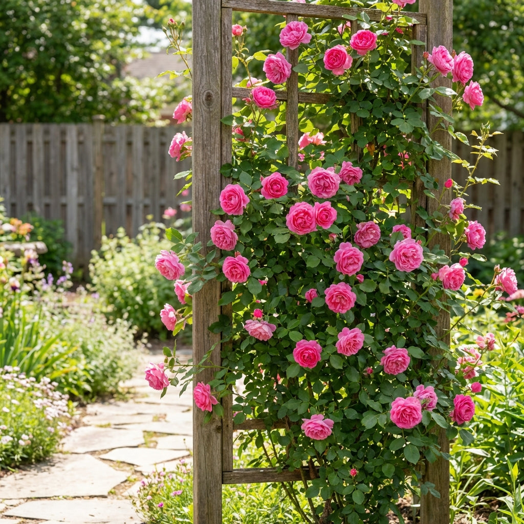 Zephirine Drouhin Climbing Rose Shrub - Rosa 'Zephirine Drouhin'