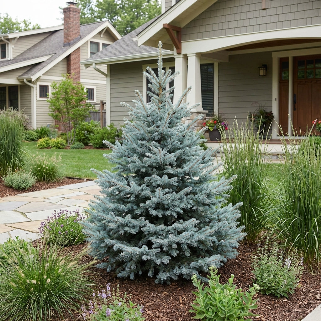 Montgomery Blue Spruce - Picea pungens 'Montgomery'