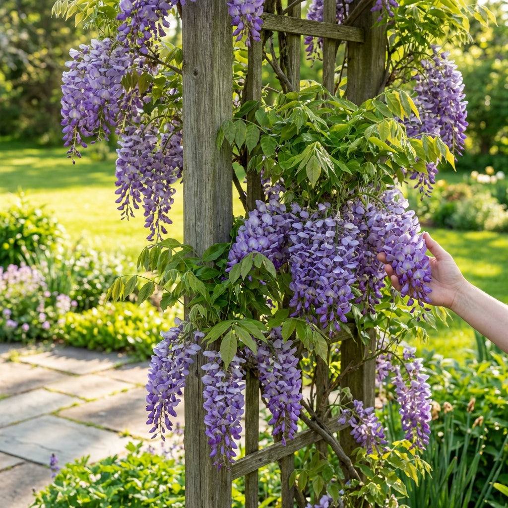 Amethyst Falls Wisteria Vine - Wisteria frutescens 'Amethyst Falls'