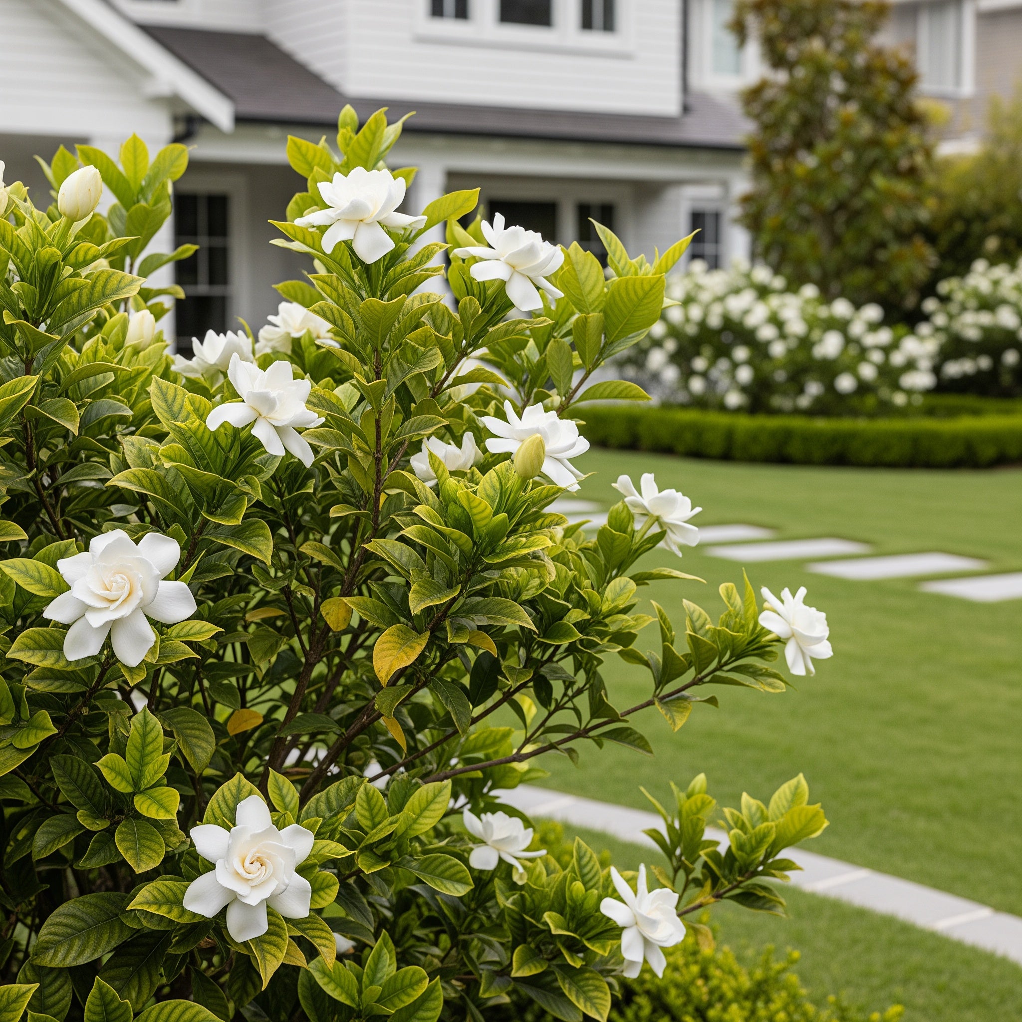 August Beauty Gardenia Shrub - Gardenia jasminoides 'August Beauty'