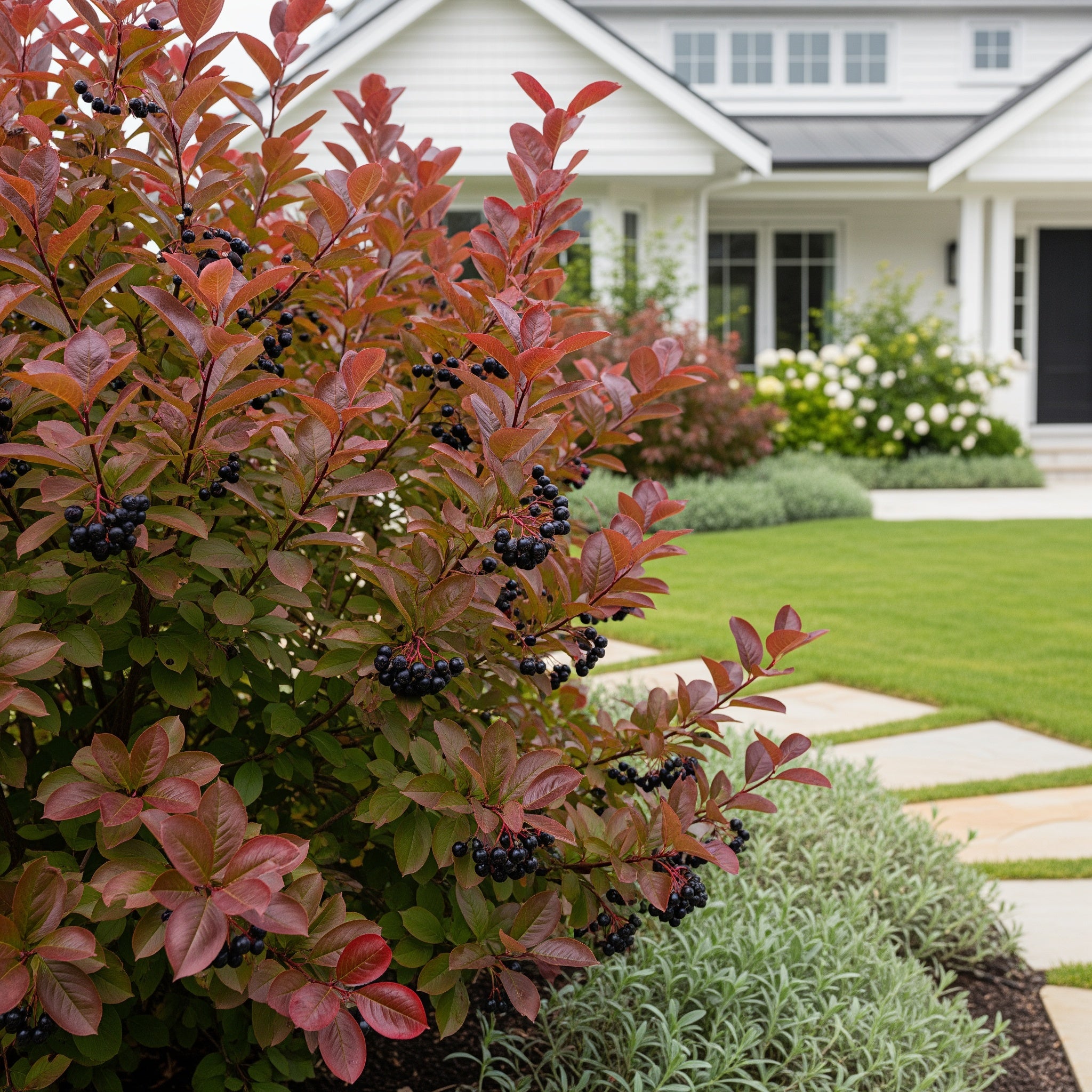 Autumn Magic Black Chokeberry Shrub - Aronia melanocarpa 'Autumn Magic'