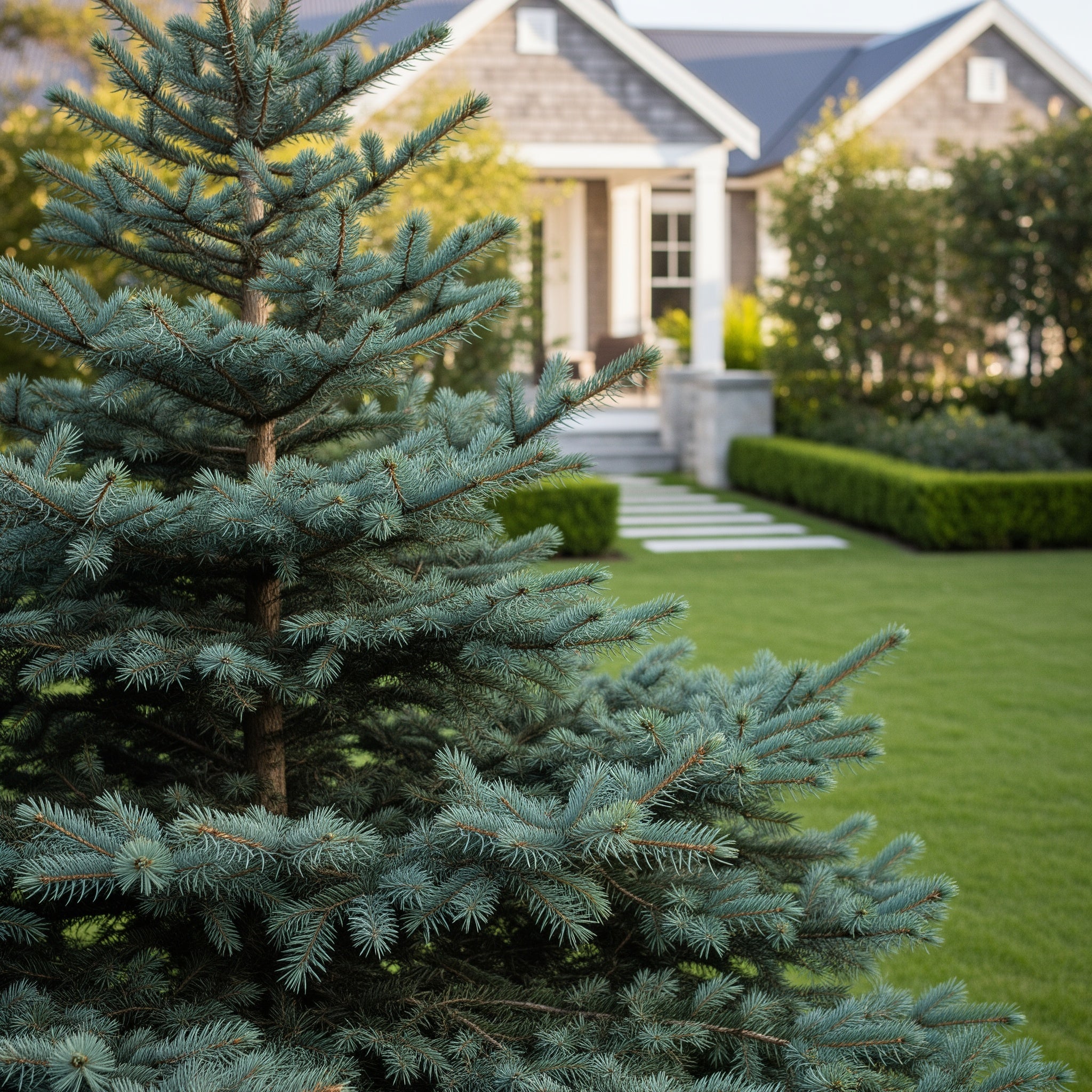 Baby Blue Eyes Colorado Spruce Tree - Picea pungens 'Baby Blue Eyes'
