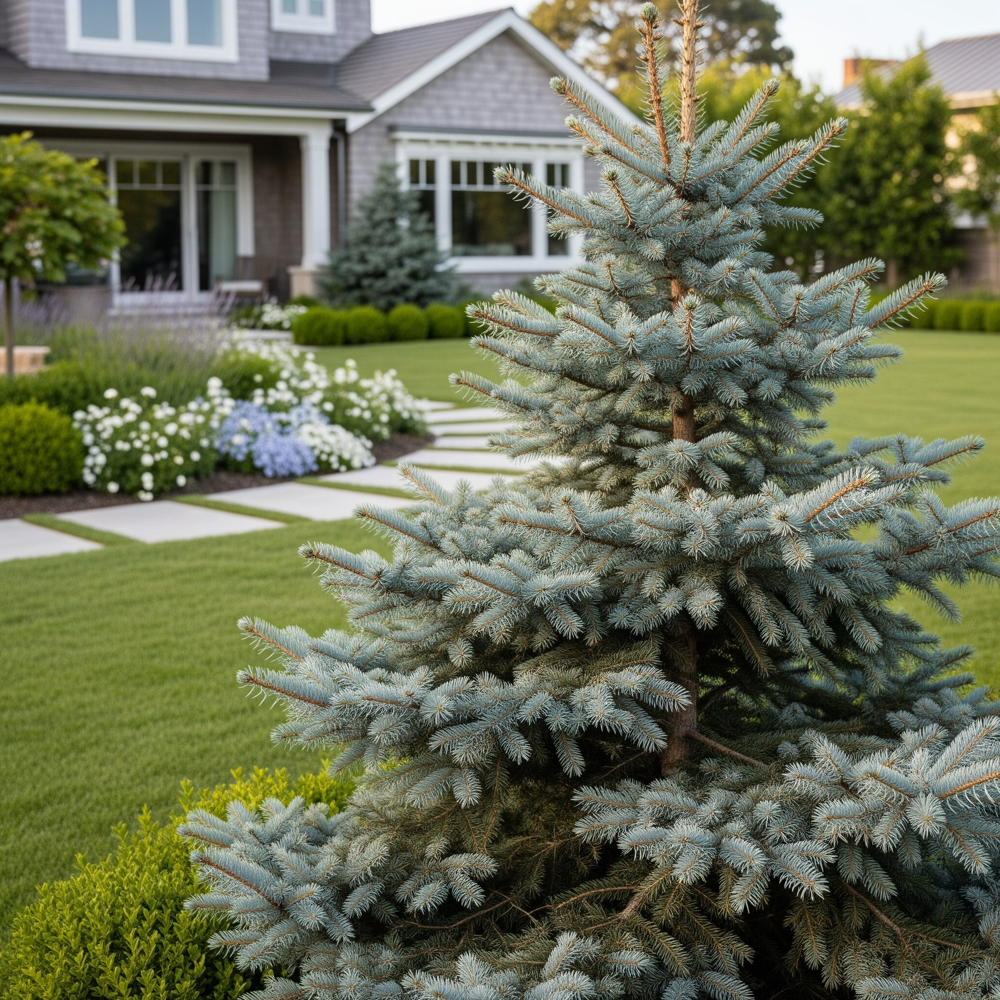 Blue Waves Colorado Spruce Tree - Picea pungens 'Blue Waves'