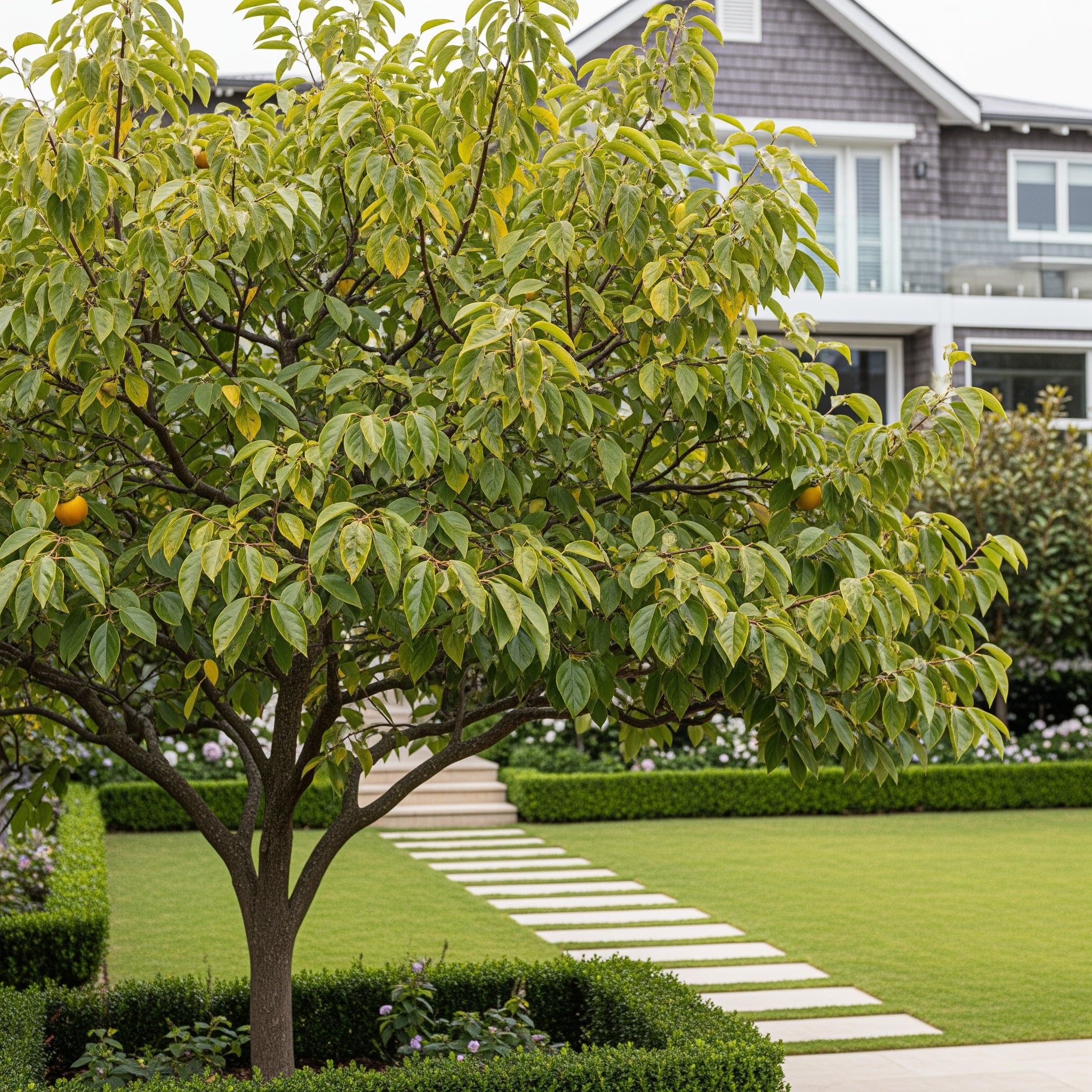 Coffeecake Persimmon Tree - Diospyros kaki 'Coffeecake'