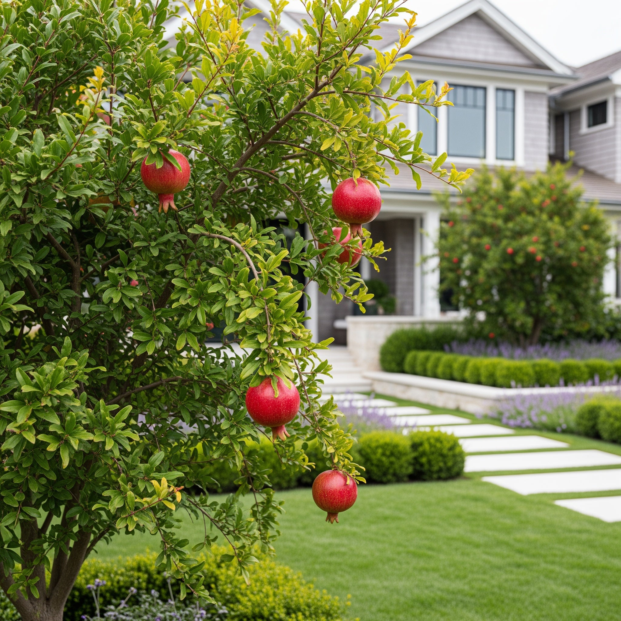 Cold Hardy Red Pomegranate Tree - USDA Organic - Punica granatum