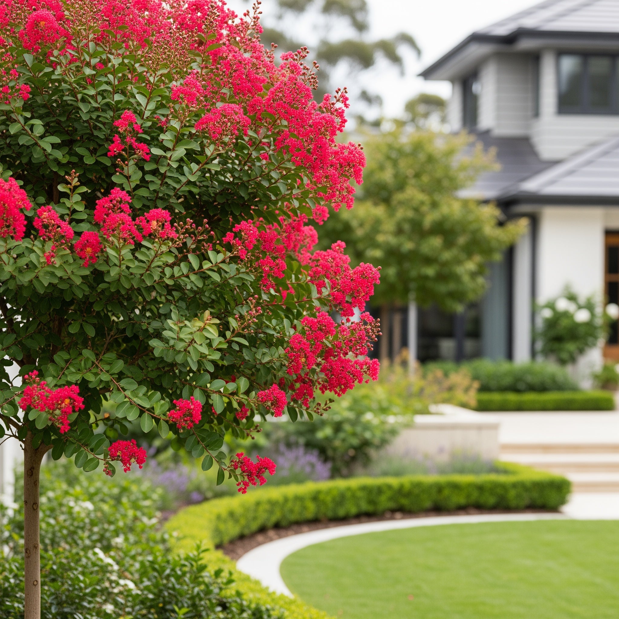 Southern Living? Colorama? Scarlet Crape Myrtle Tree - Lagerstroemia indica