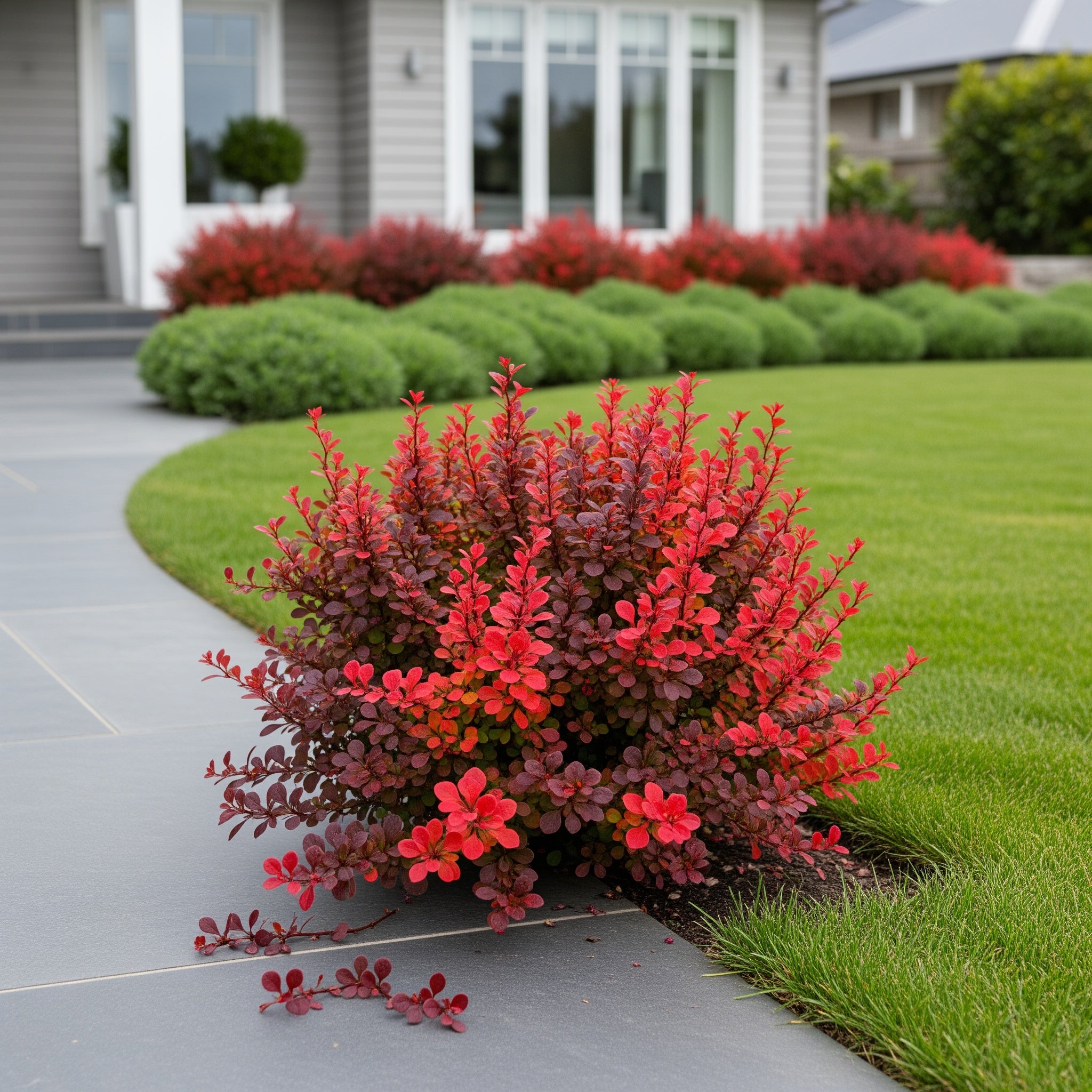 Crimson Pygmy Barberry Shrub - Berberis thunbergii 'Atropurpurea Nana'