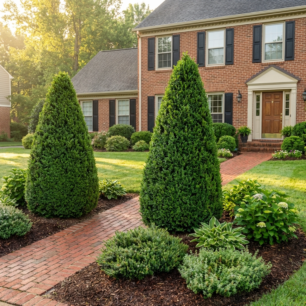 Green Mountain Boxwood Cone - Buxus x 'Green Mountain'
