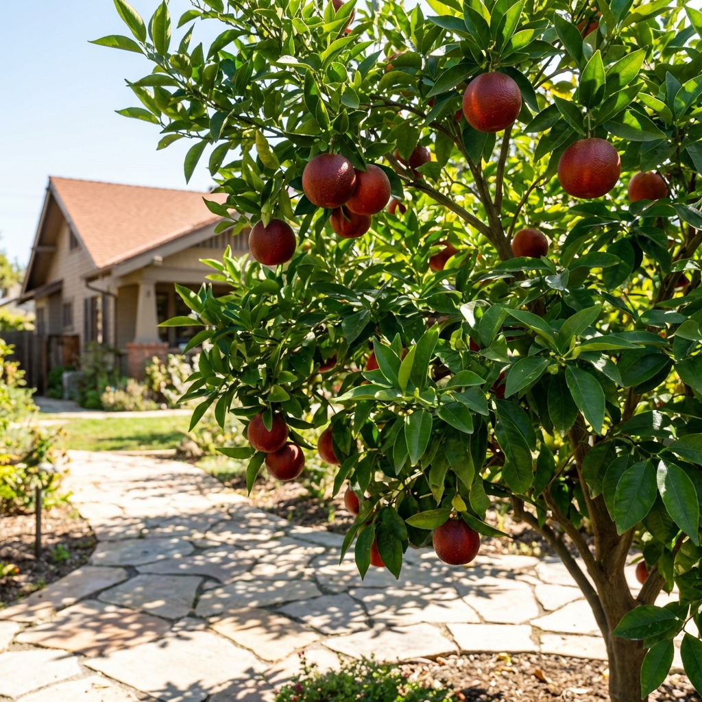 Sanguinelli Semi-Dwarf Blood Orange Tree - Citrus sinensis 'Sanguinelli'