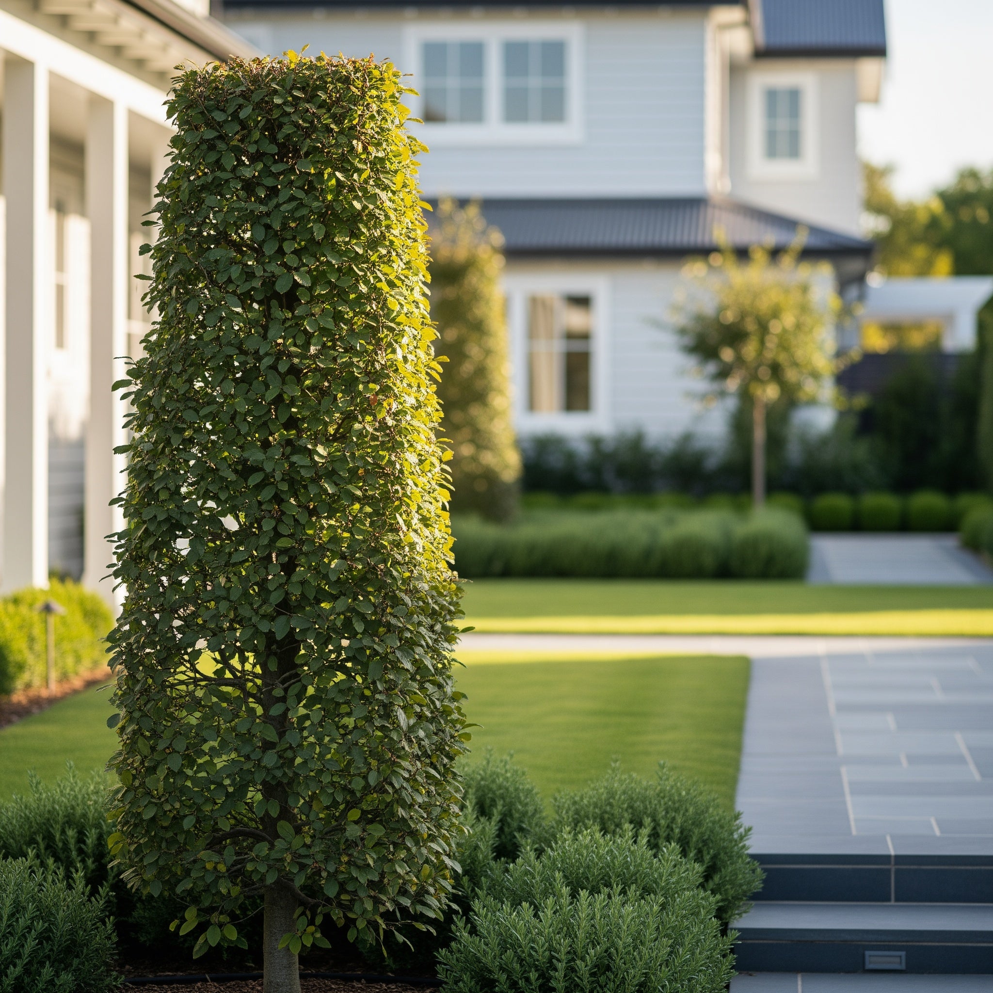 Dwarf Columnar Hornbeam Tree - Carpinus betulus 'Fastigiata'