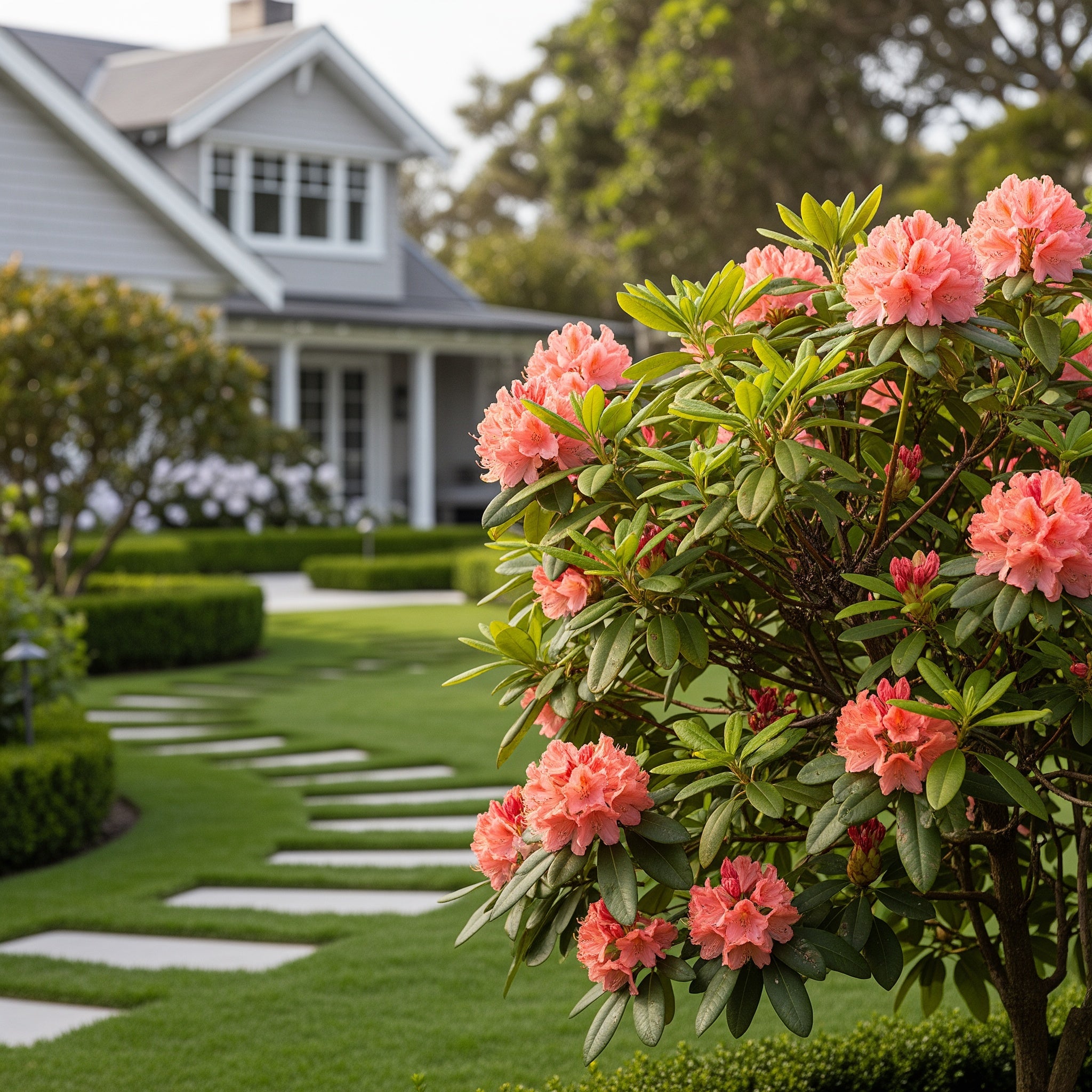 Holden's? Peach Hybrid Rhododendron Shrub - Rhododendron 'Holden's Peach'