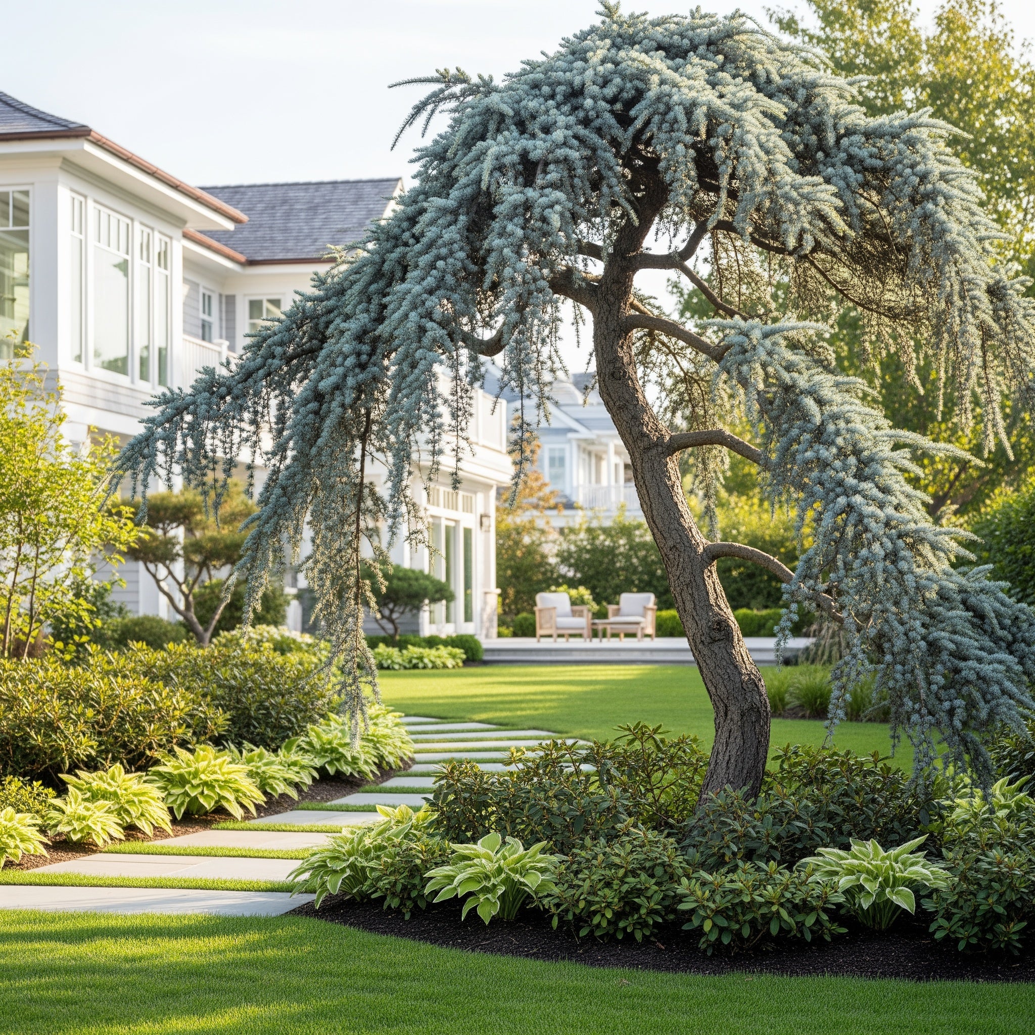 Horstmann Blue Atlas Cedar Tree - Cedrus atlantica 'Horstmann'
