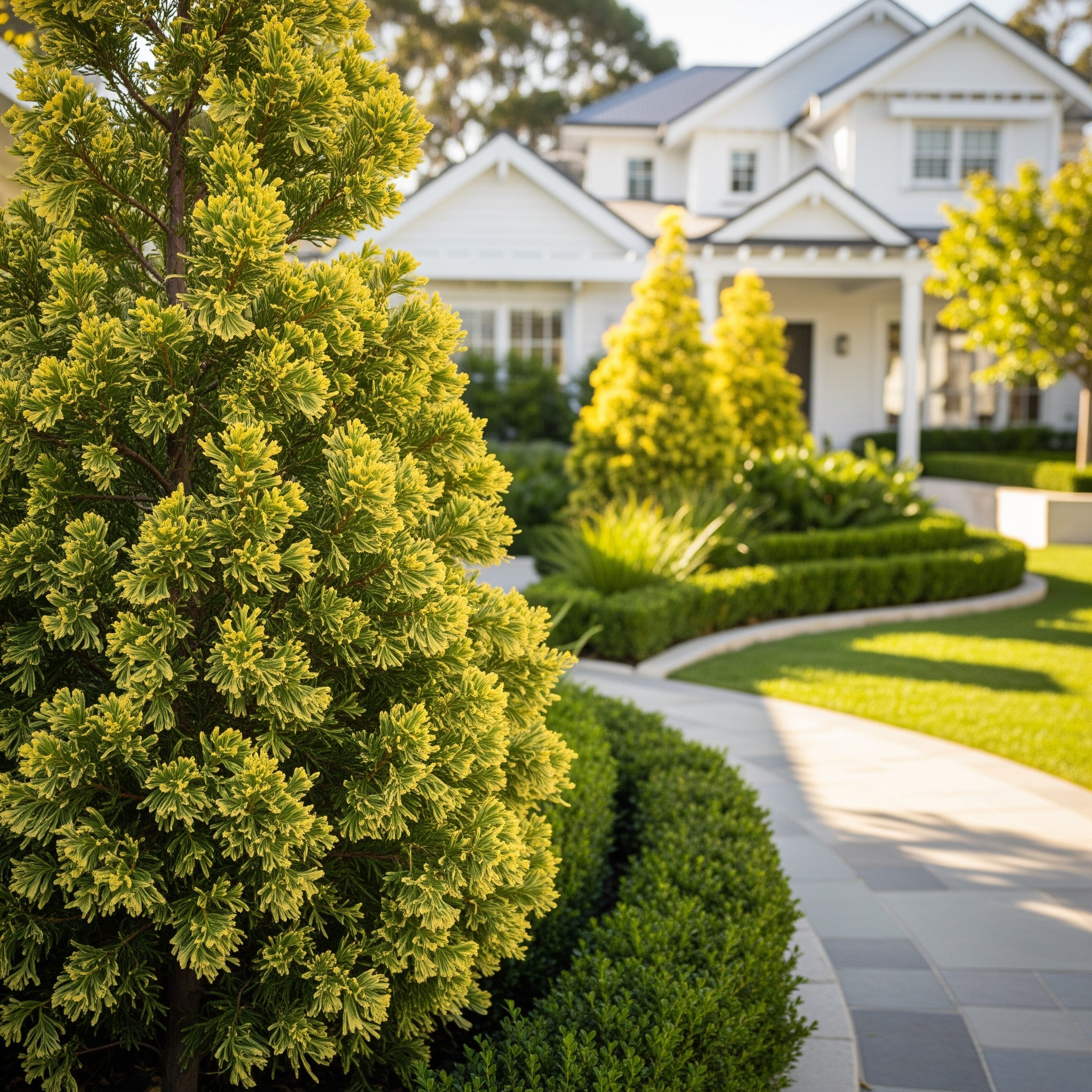 Iseli? Sunny Swirl Hinoki Cypress Tree - Chamaecyparis obtusa 'Sunny Swirl'
