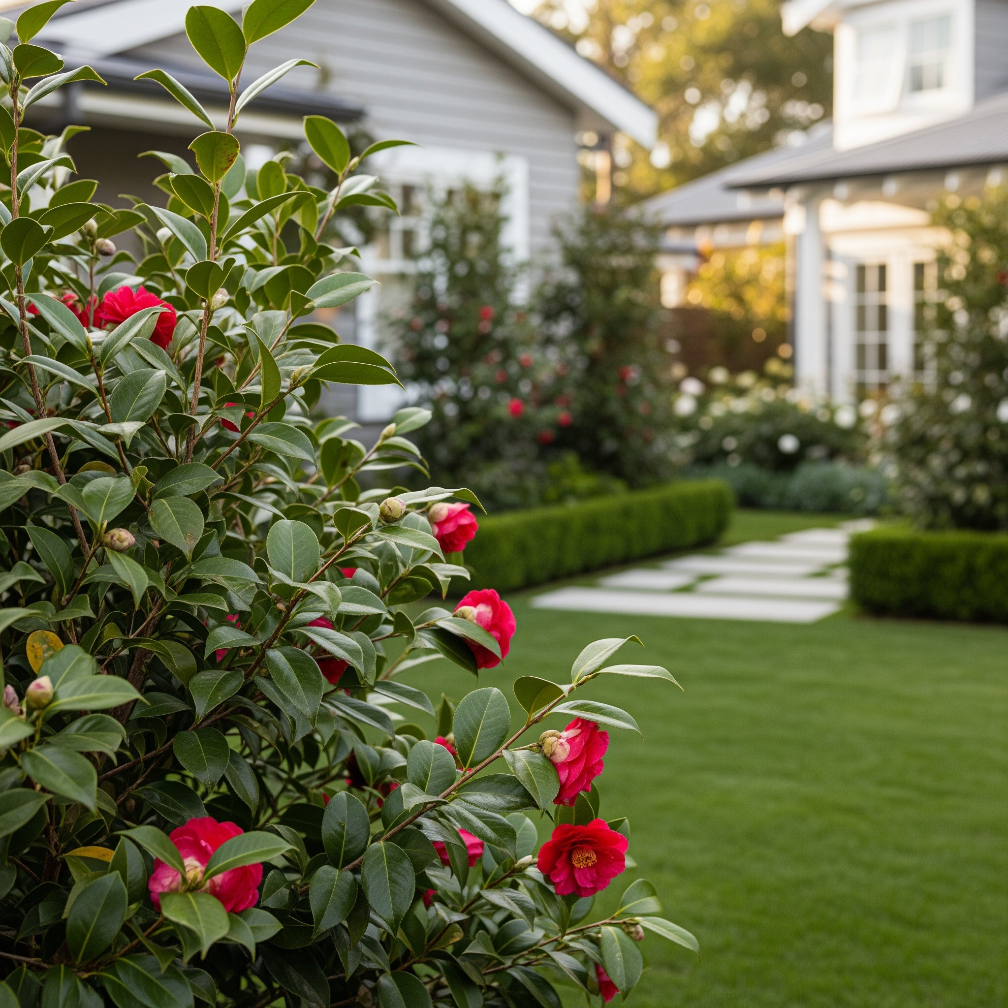 Kramers Camellia Shrub - Camellia japonica 'Kramer's Supreme'