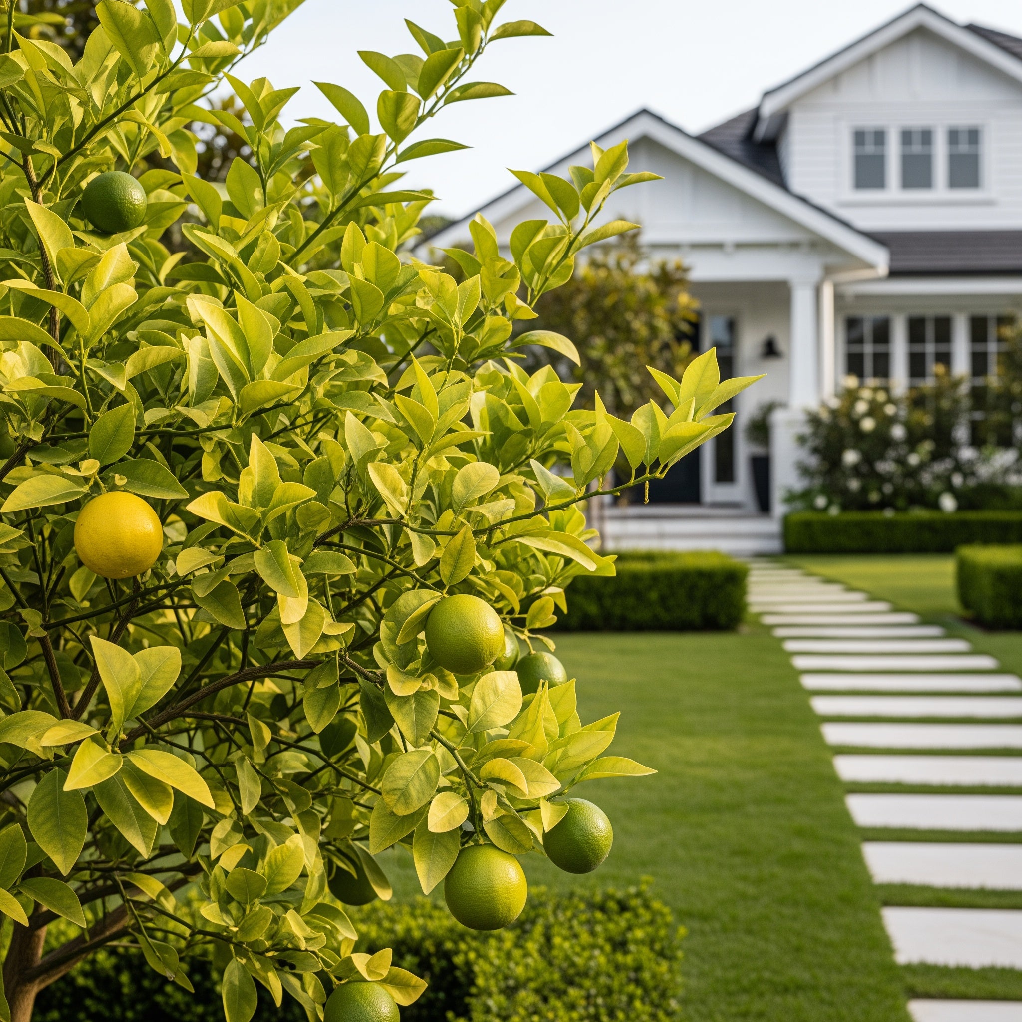 Lemon-Lime Citrus Bush - Citrus limon ? Citrus aurantifolia
