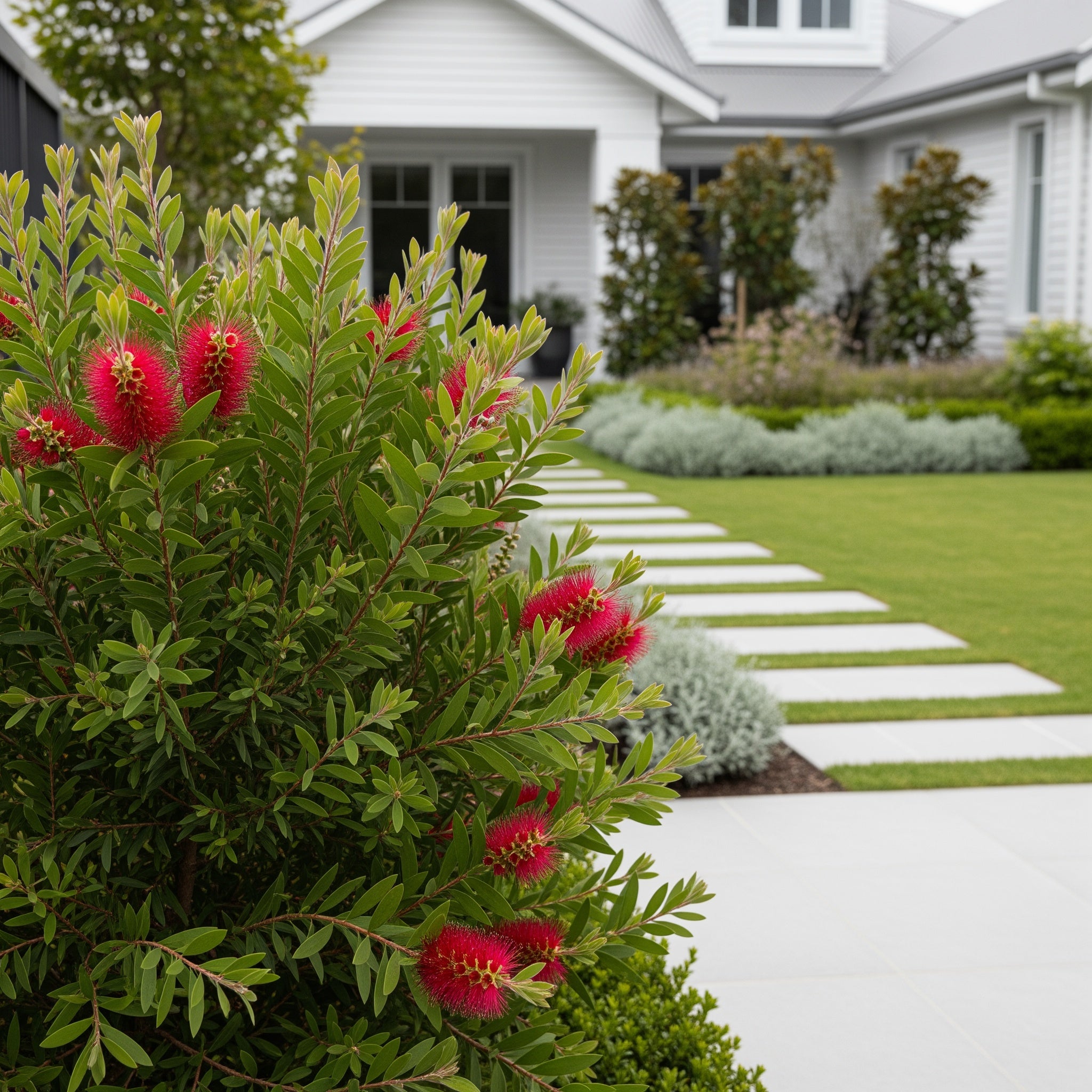 Little John Dwarf Bottlebrush Shrub - Callistemon citrinus 'Little John'