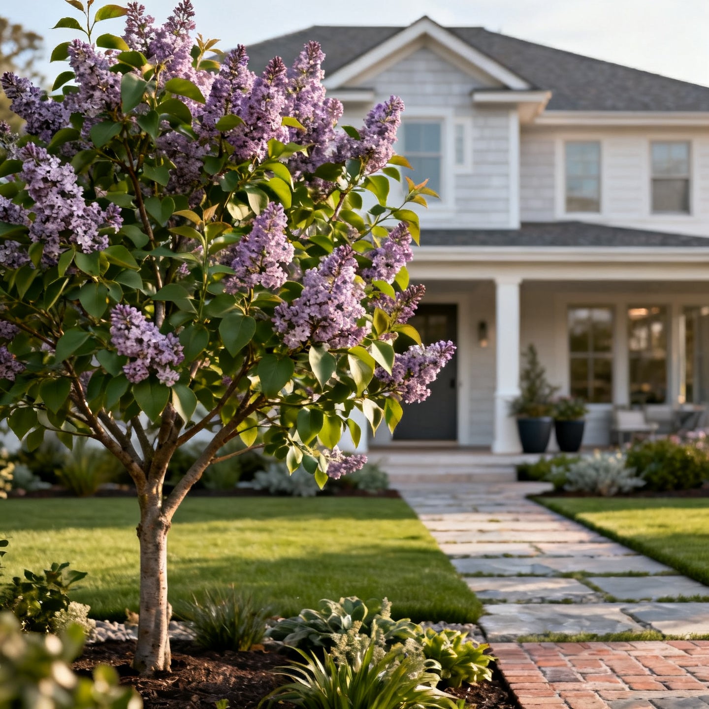 Miss Kim Lilac Tree - Syringa pubescens subsp. microphylla 'Miss Kim'