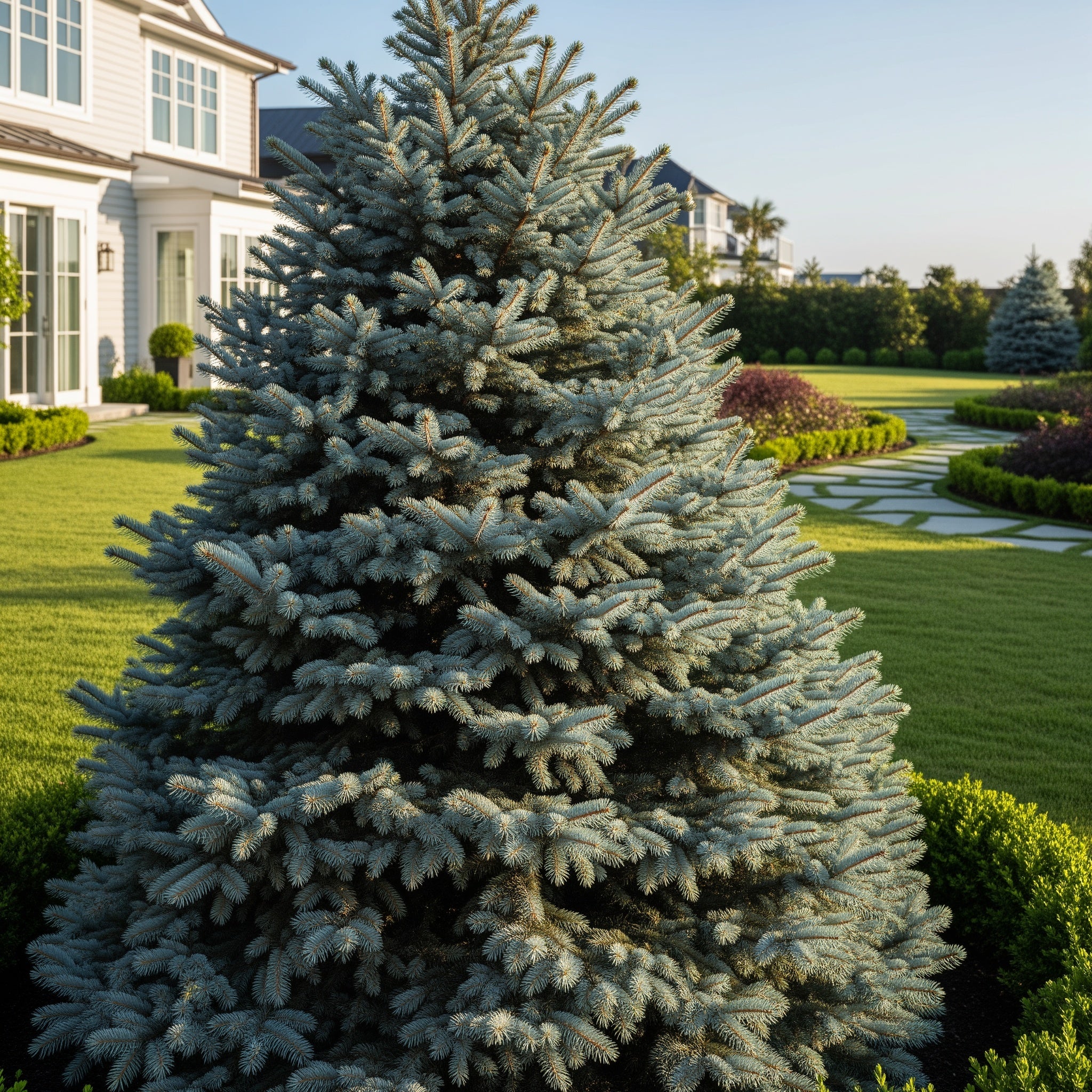 Montgomery Blue Spruce Tree - Picea pungens 'Montgomery'