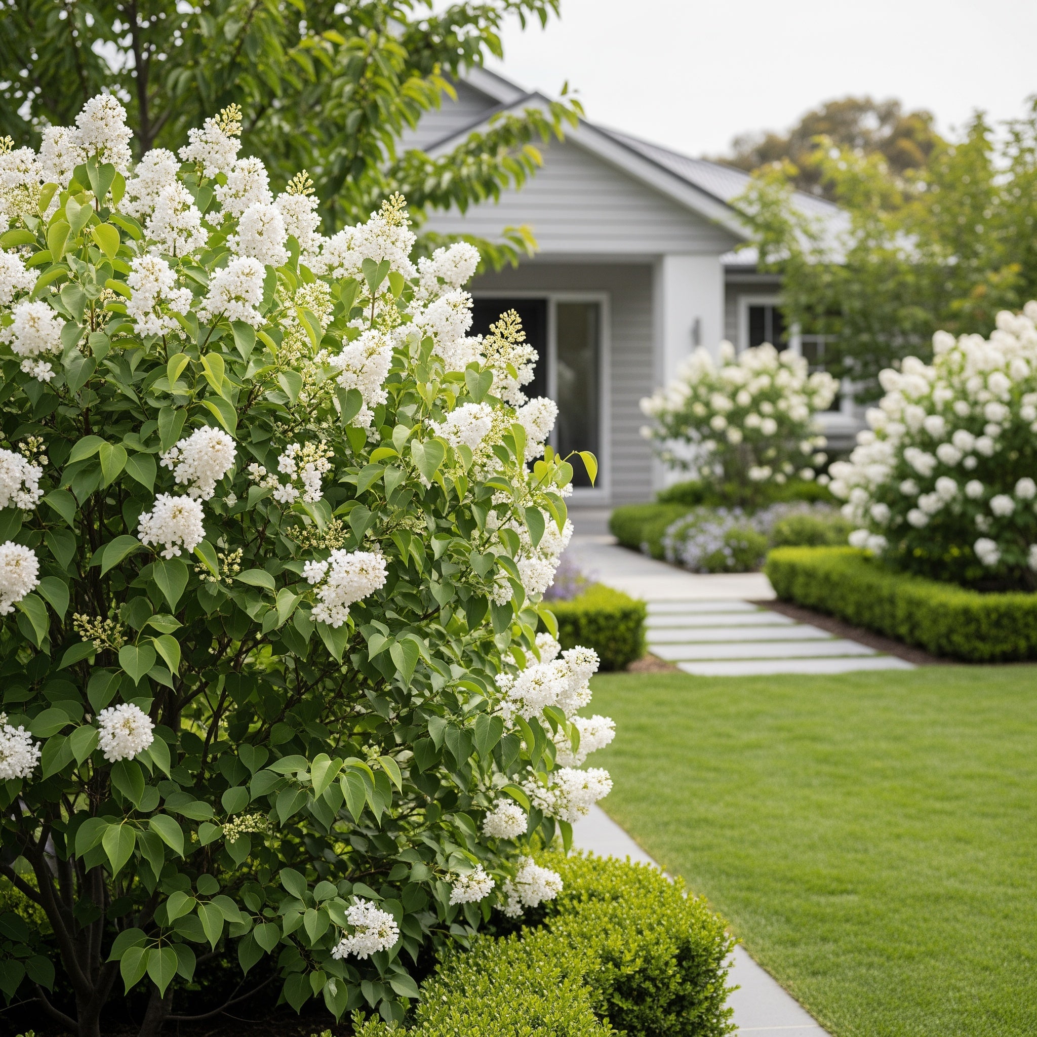 New Age? White Syringa Shrub - Syringa vulgaris 'New Age White'