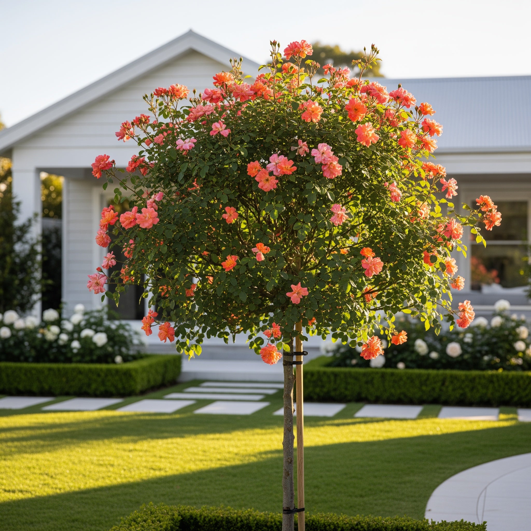 Orange Glow? Knock Out? Rose Tree