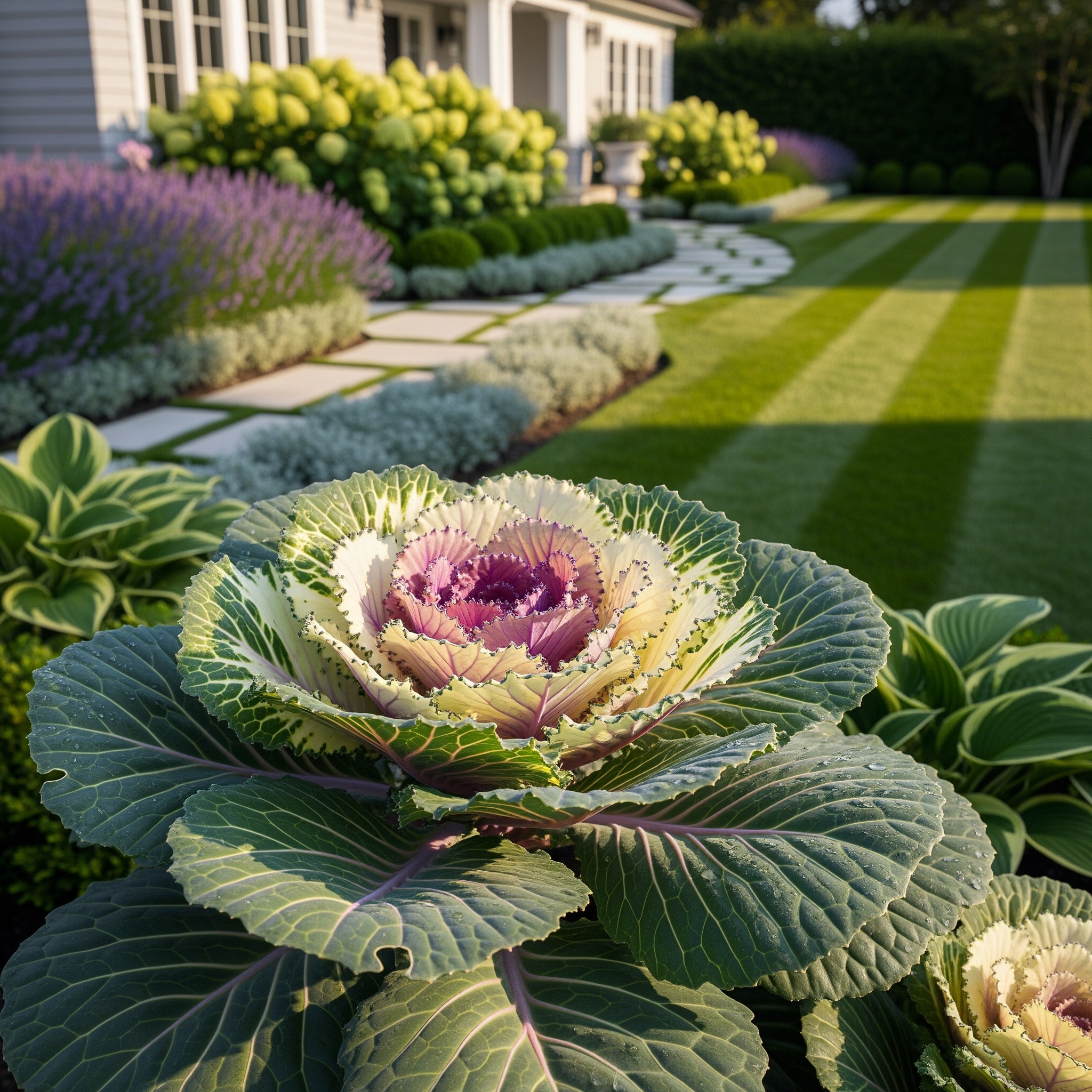 ?Osaka White? Ornamental Cabbage