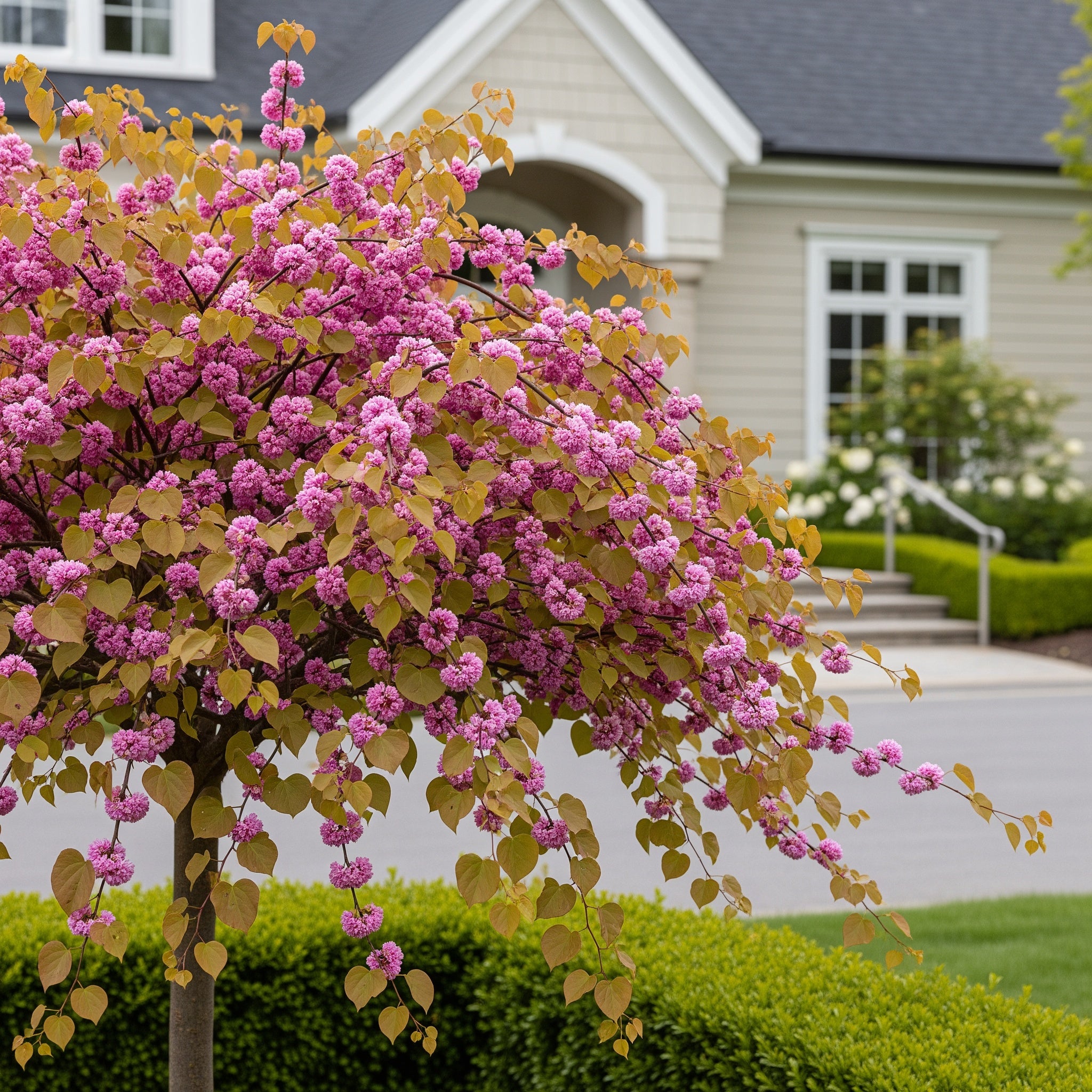 Bloomables? Pink Pom Poms Redbud Tree - Cercis canadensis 'Pink Pom Poms'