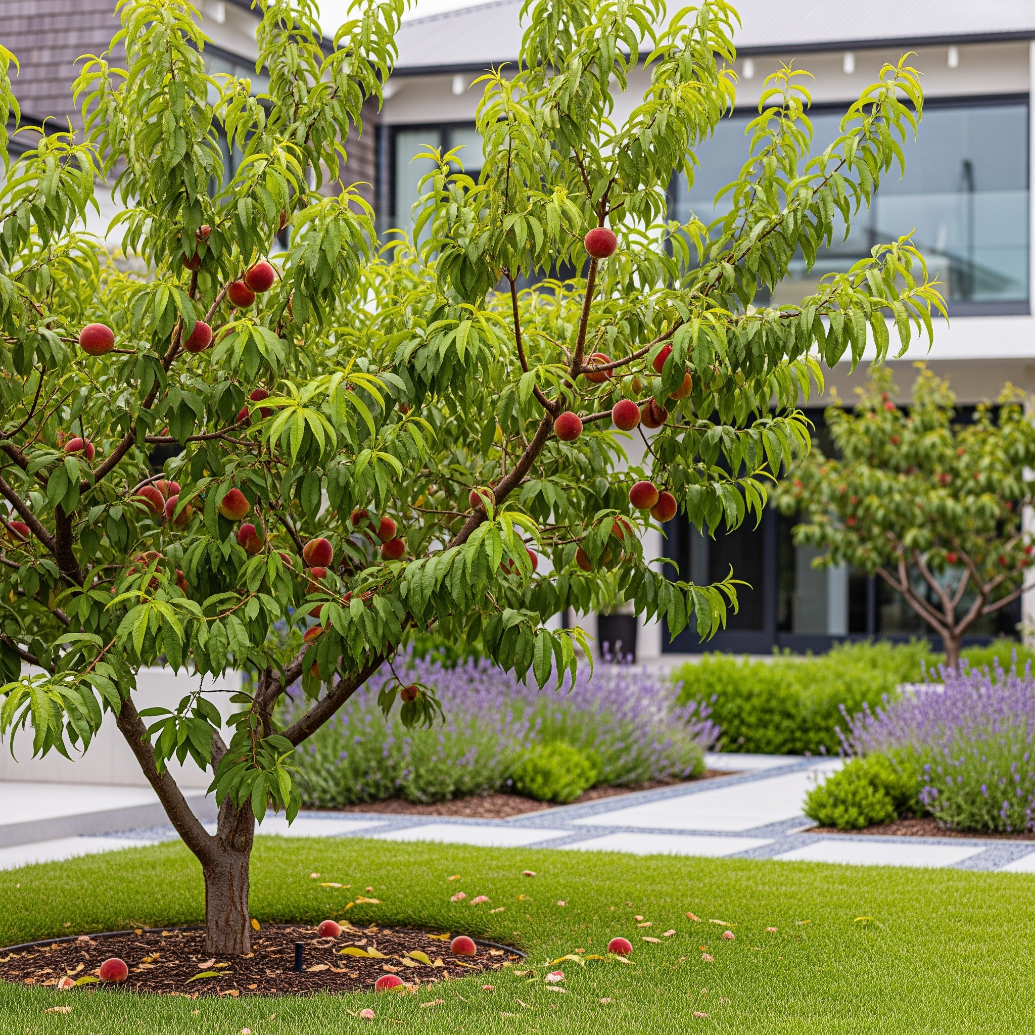 Red Baron Peach Tree California - Prunus persica