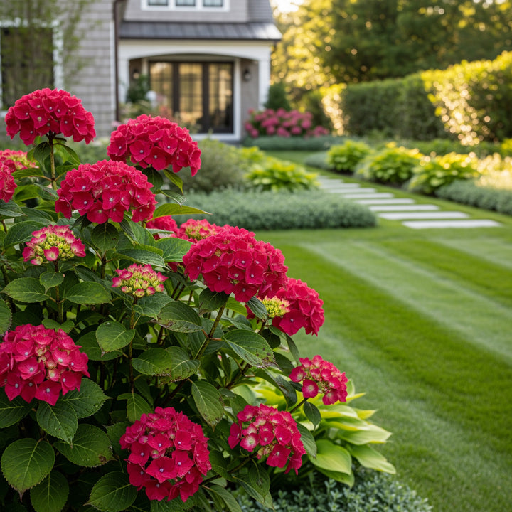 Red Sensation Hydrangea - Hydrangea macrophylla 'Red Sensation'