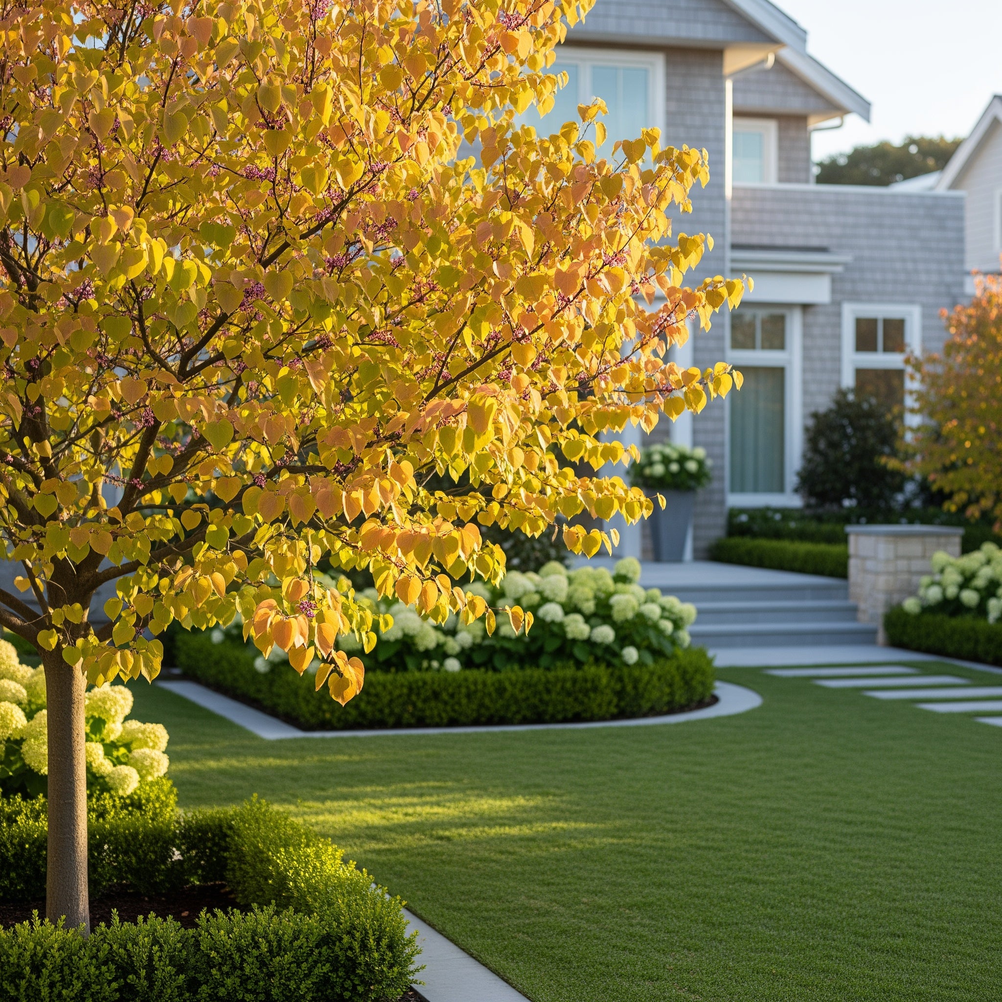 The Rising Sun? Eastern Redbud Tree - Cercis canadensis 'The Rising Sun'