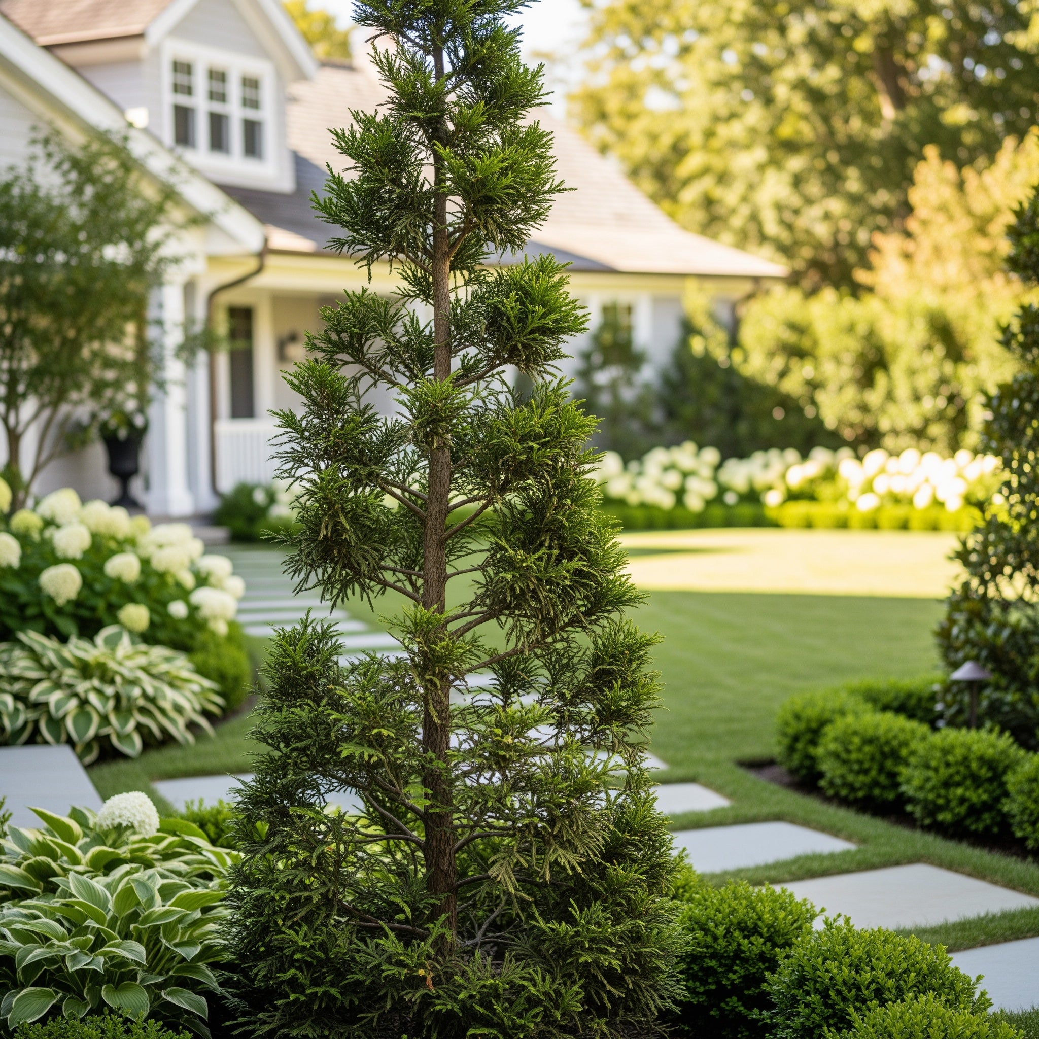 Slender Hinoki Cypress Tree - Chamaecyparis obtusa 'Crippsii'