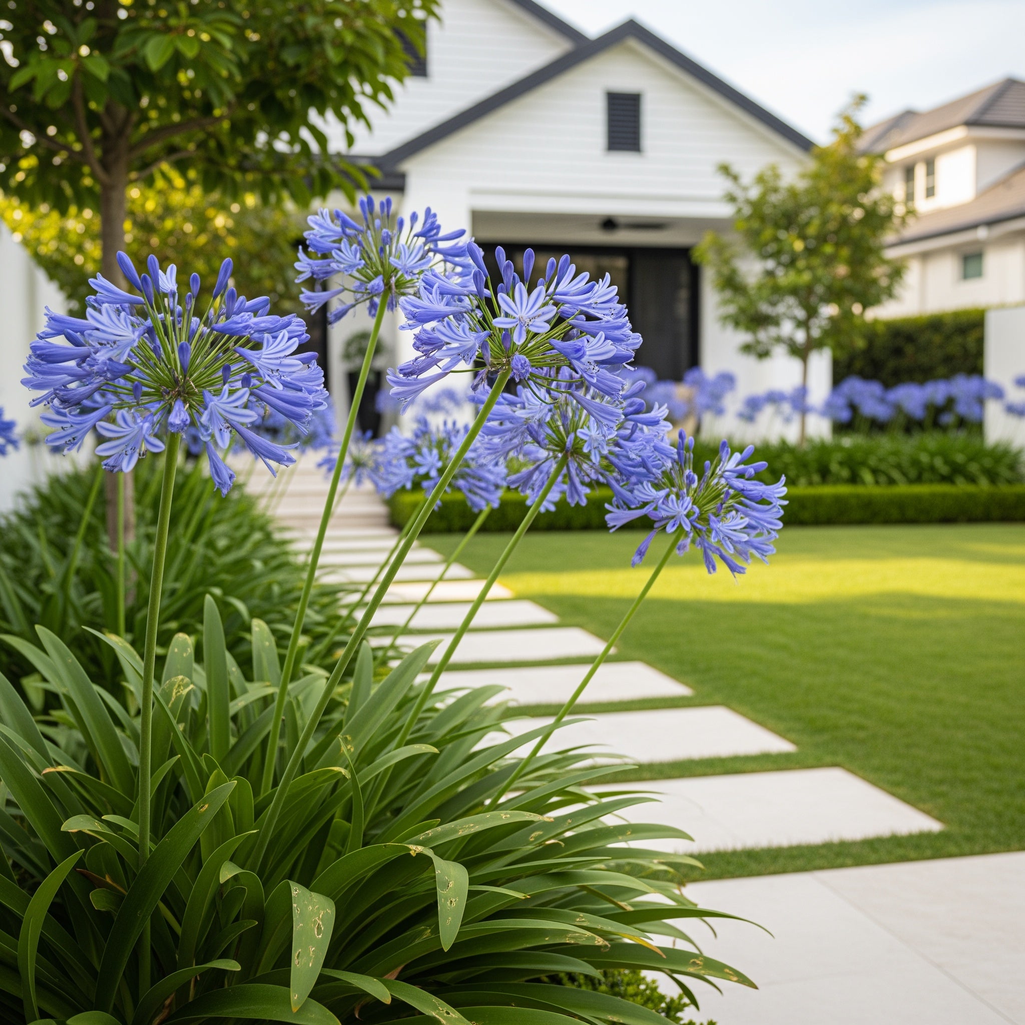 Straight A? Barley Blue Agapanthus - Agapanthus africanus