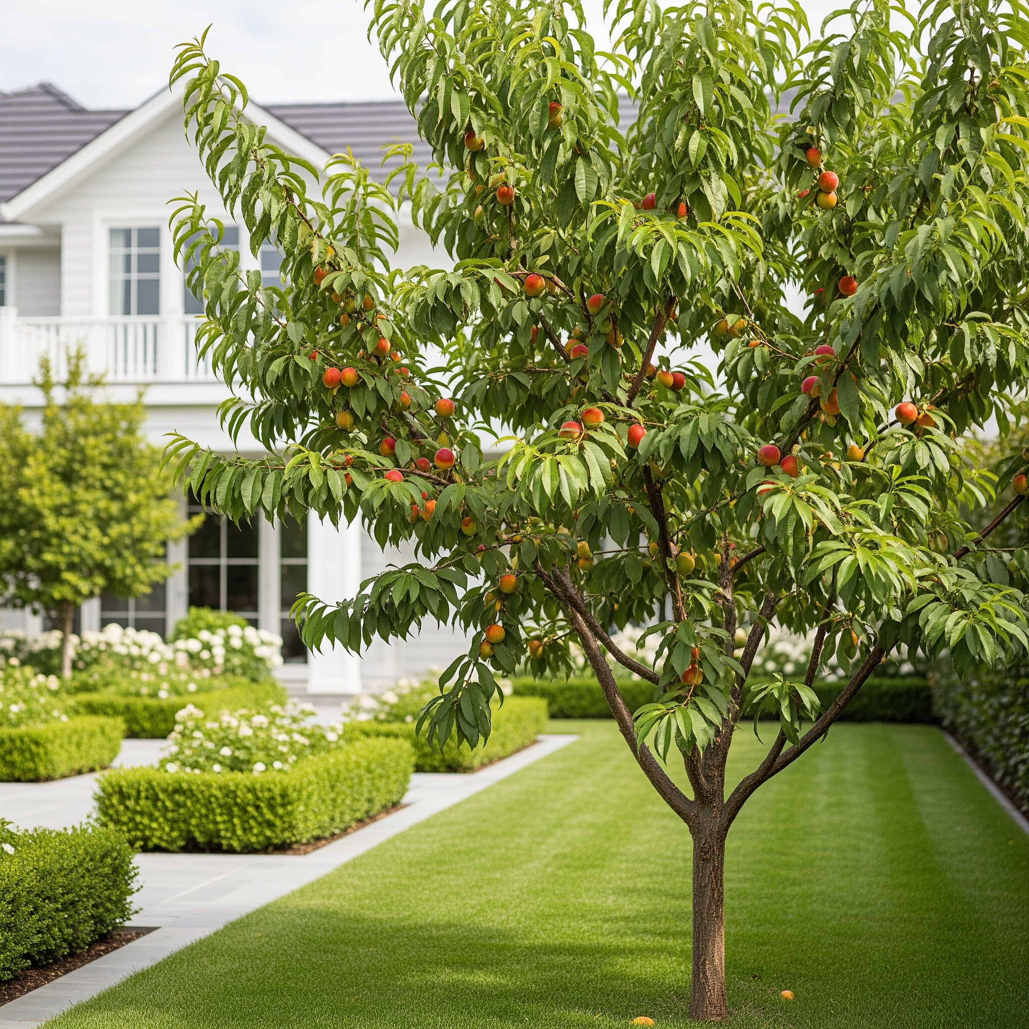 Sunglo Nectarine Tree - Prunus persica var. nectarina
