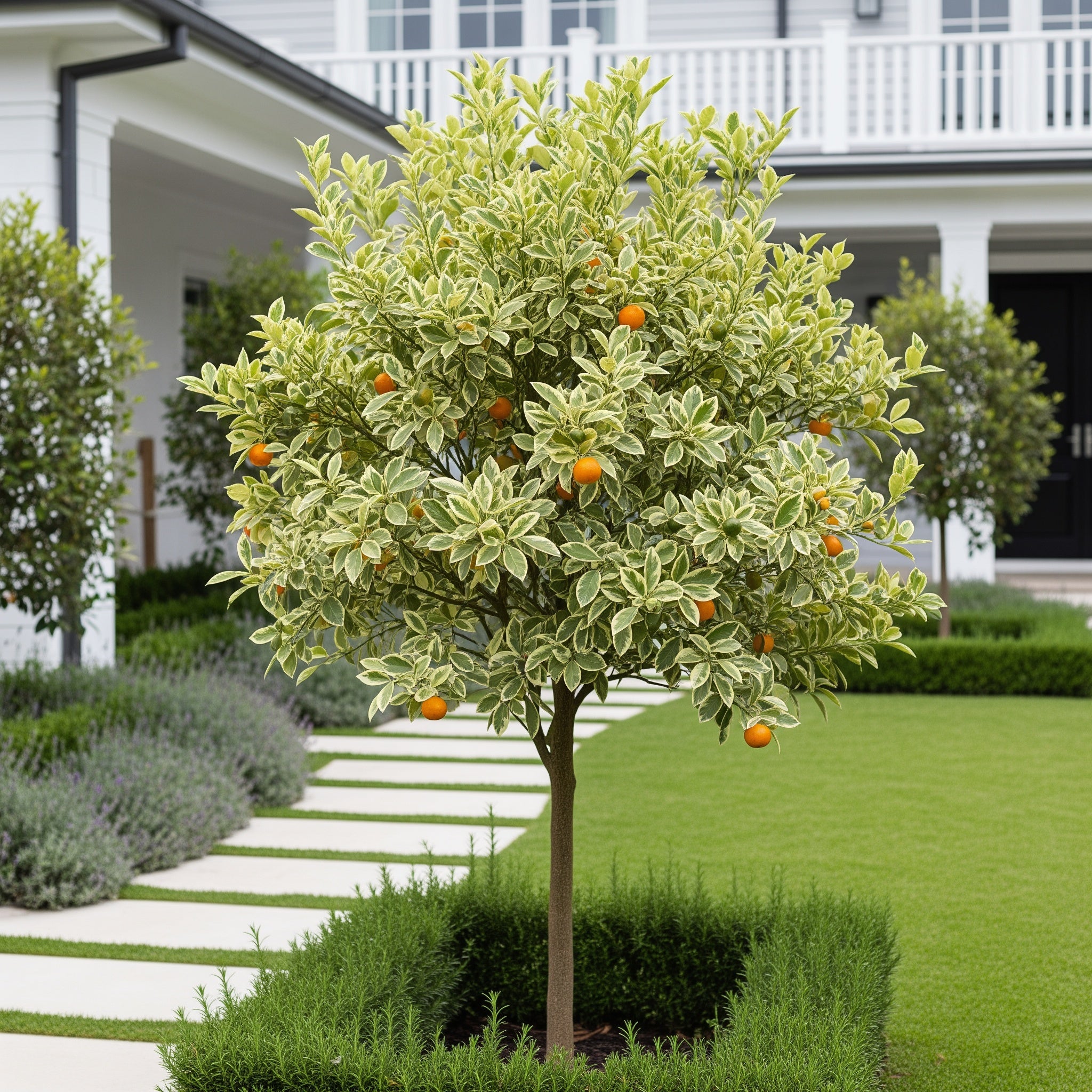 Variegated Calamondin Tree - Citrus microcarpa