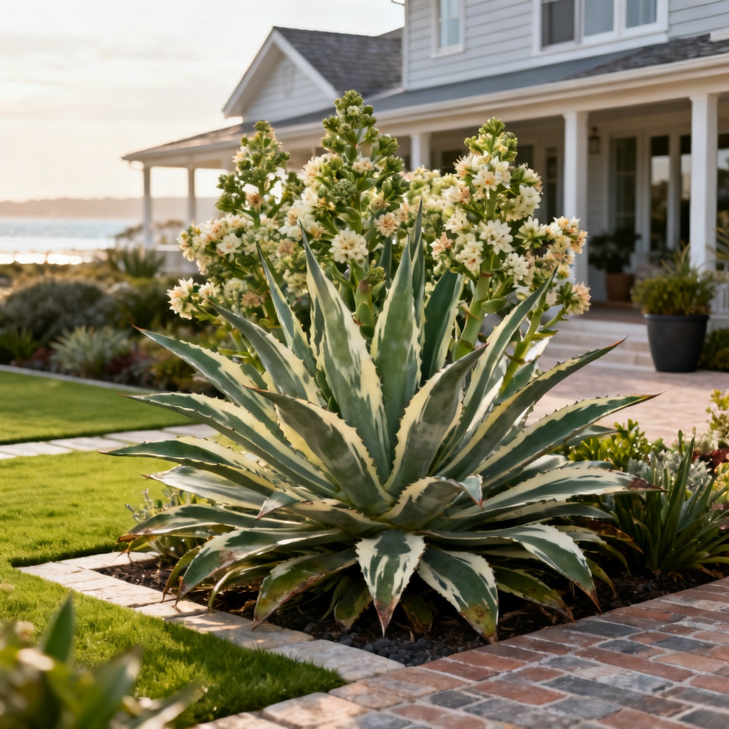 Variegated Century Plant - Agave americana var. marginata