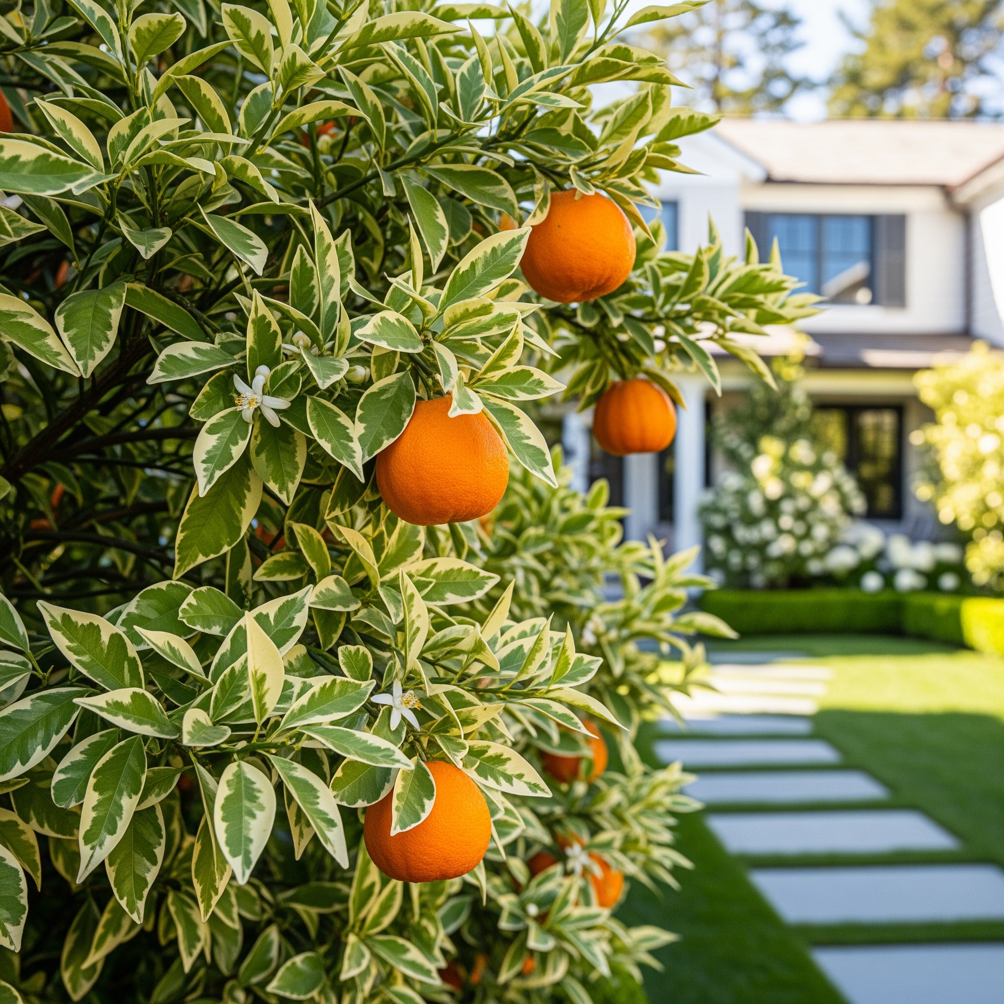 Variegated Honeybell Tangelo Tree - Citrus ? tangelo